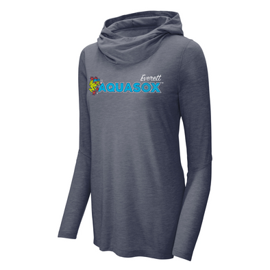 Everett AquaSox Ladies Cowl Neck Hoodie