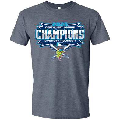 Everett AquaSox NWL Champions Heather Navy Tee**