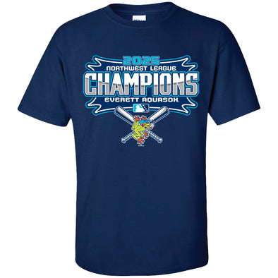 Everett AquaSox 2025 NWL Champions Tee**