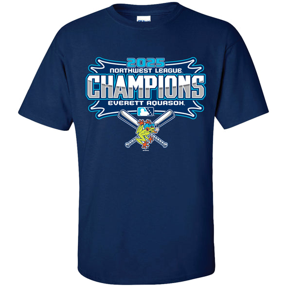 Everett AquaSox 2025 NWL Champions Tee**