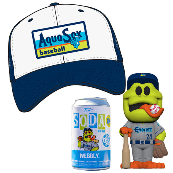 Everett AquaSox Snapback Hat (Free Webbly Soda with Purchase) – Everett ...