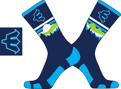Everett AquaSox Sunset Socks