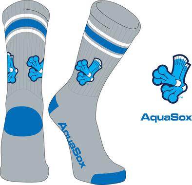 Everett AquaSox Striped Socks